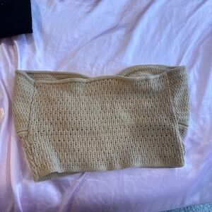 American Eagle Outfitters Tan Knit Tube Top
